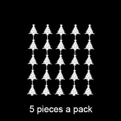 5pcs/pack Christmas Artifical Foam Snowflake Cedar Merry Christmas Snowflake Window Glass Stickers Frozen Party Xmas Supplies - Цвет: white1