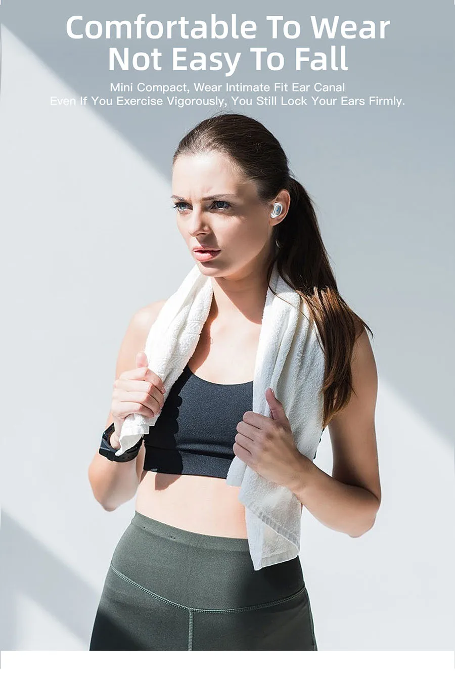 Беспроводные стерео Bluetooth наушники Handfree V5.0 Bluetooth наушники гарнитура Noice шумоподавление Беспроводные наушники с Чаринг-боксом