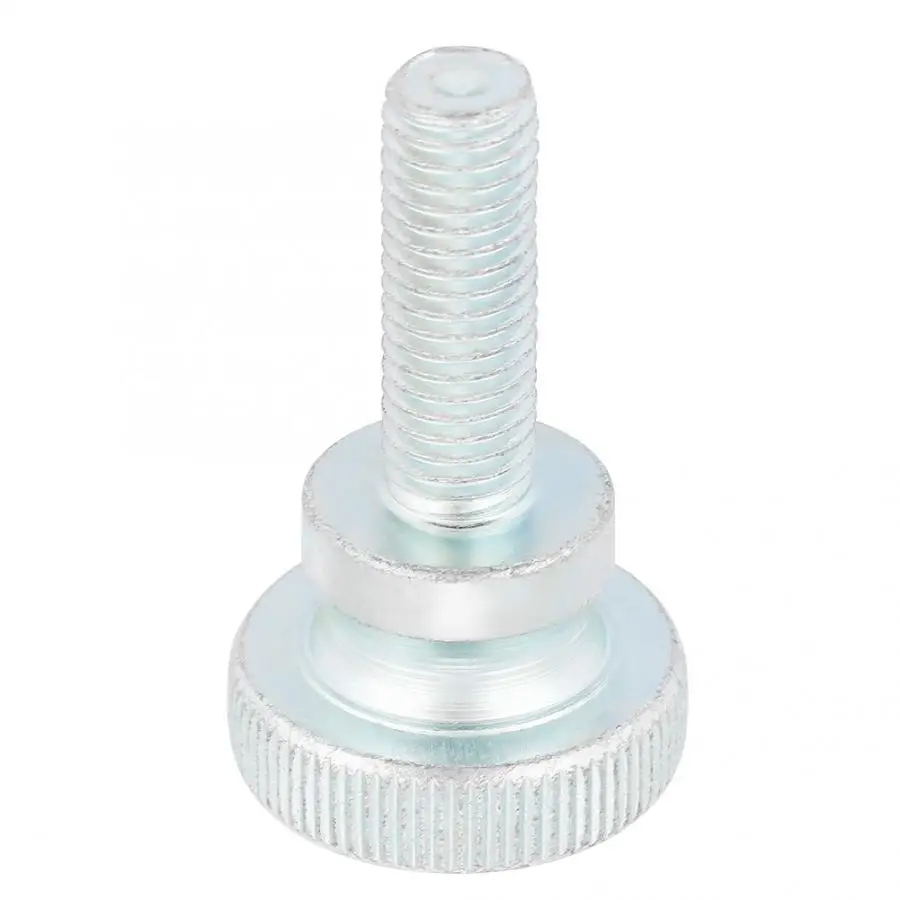 

10pcs M10 Stainless Steel Screws Zinc Plated Carbon Steel Flat Knurled Head Bolts Thumb Screws Sturdy And Durable