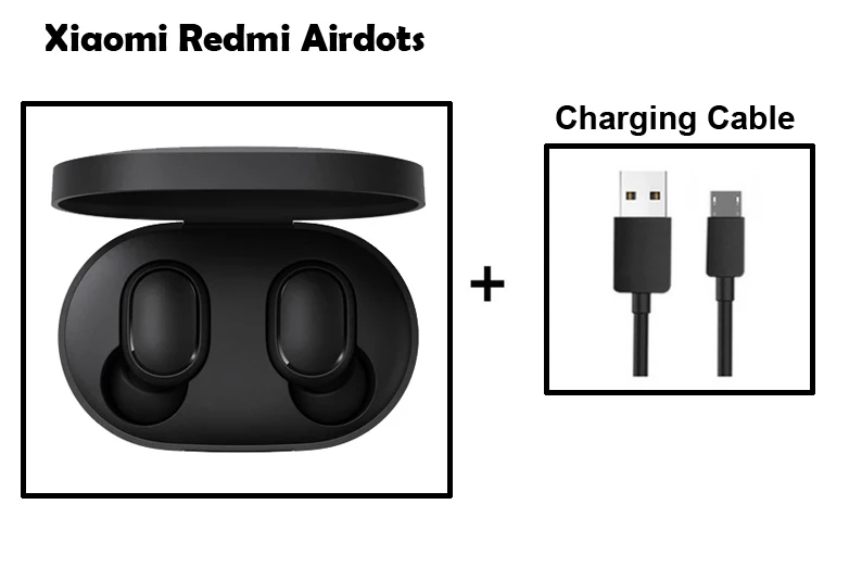 Add Cable Быстрая Xiaomi Redmi Airdots TWS Беспроводные Bluetooth 5,0 наушники стерео бас с микрофоном Handsfree AI управление - Цвет: Add Cable