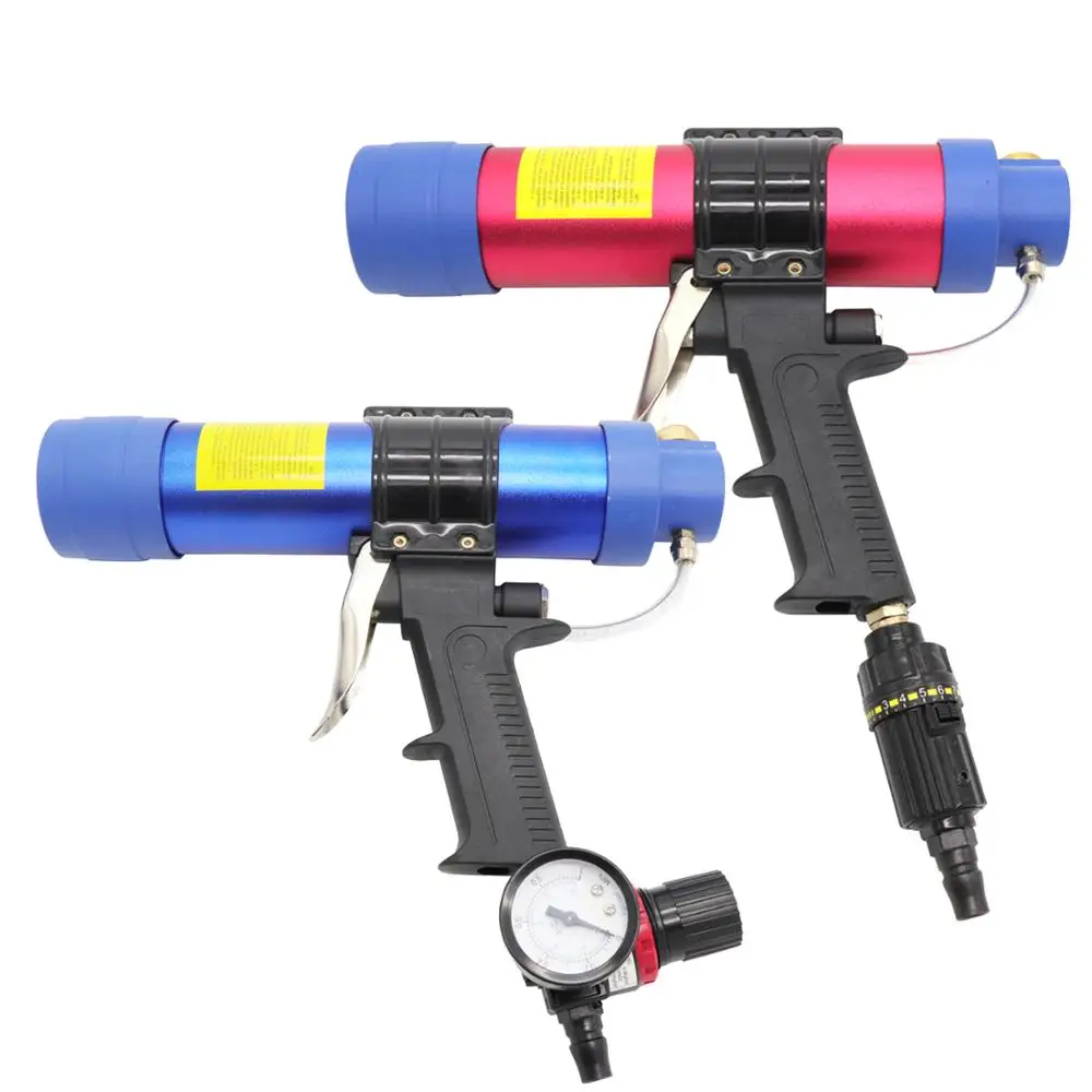Caulking Gun Caulking Tools Caulking Gun Nozzles Caulking Nozzle 310ml Pneumatic Air Sealant Cartridge Gun Silicone Caulking Tool Caulk Nozzle Glass Rubber Grout Construction Tools