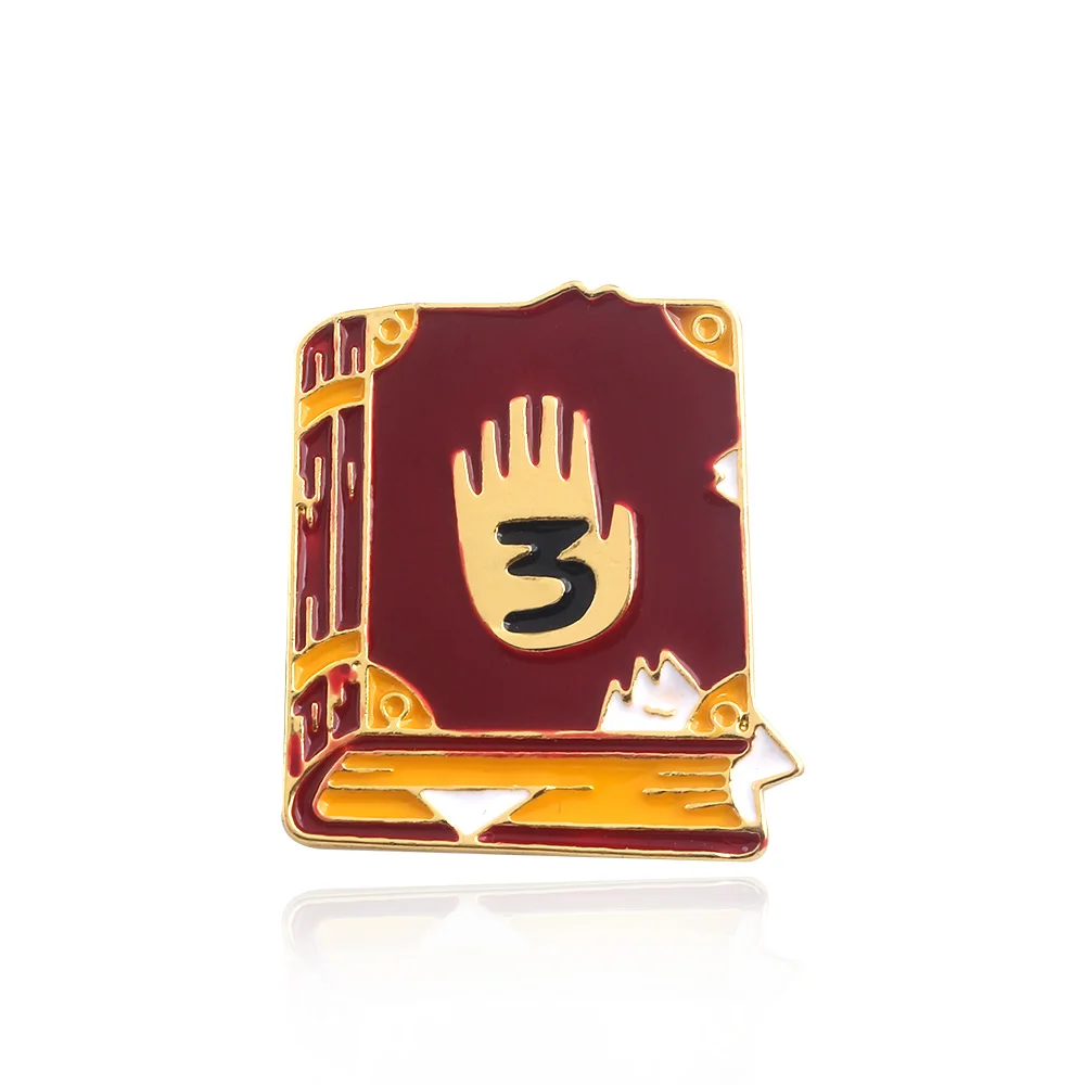 

Gravity Falls Journal 3 Brooches Pins Dipper Diepsloot Diary Book Pendant Badges Brooches for Women Men Kids Jewelry Cute Gifts