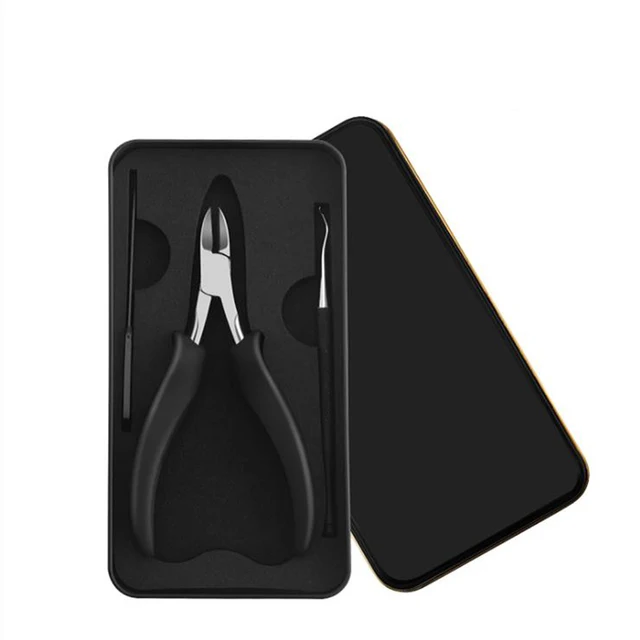 Professional Pedicure Tools Foot Rasp Dead Skin Remover Ingrown Toenail Removal Correction Clippers Nail Treatment Foot Care Kit 3 pcs