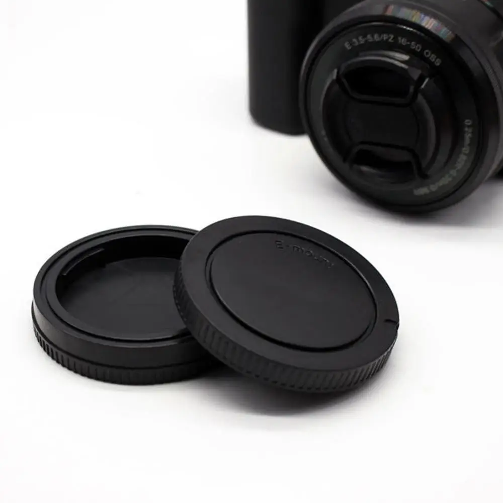 

2pcs Rear Lens Cap For Camera NEX3/5/6/7 A6000 A7 A7R A7II A7S Camera Lens Back Cover