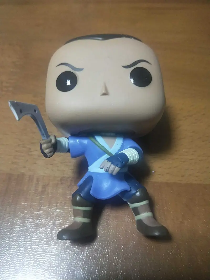 Эксклюзивная оригинальная Funko поп Аватар: Последний Аэрограф Aggretsuko Виниловая фигурка Коллекционная модель свободная игрушка без коробки - Цвет: Золотой
