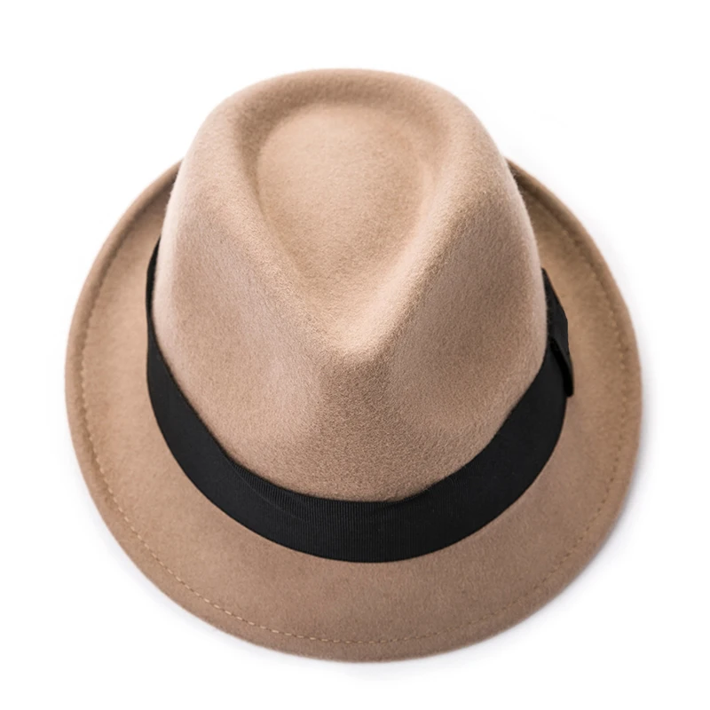 Sedancasesa fedora hat s с австралийской шерстью фетровая шляпа унисекс модная Трилби с коротким козырьком Классическая Кепка для мужчин и женщин Шляпа fedora