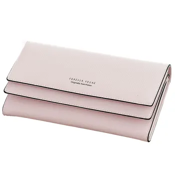 

Organizer Long Multiple Card Slot Wallet Coin Pocket Tri-fold Large Capacity PU Multifunction Purse