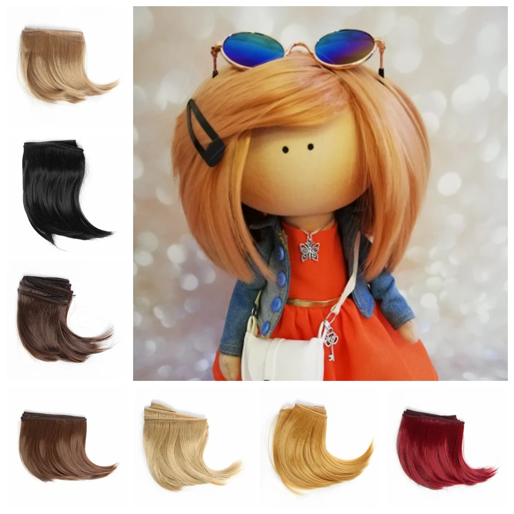 10cm/25cm DIY Hairline Big Roll Big Buckle Mini Tresses Doll Wig Material  Hair Wig For Russian Hand Made Doll Accessories