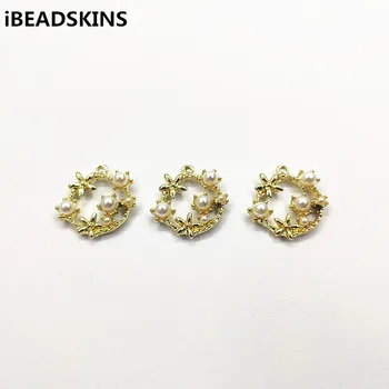 

New arrival! 21x21mm 50pcs/lot Zinc alloy Round-shape charm/Connectors for Earrings parts,hand Made Jewelry DIY