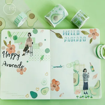 

1set/lot Washi Masking Tapes Oilseed fruit diary Decorative Adhesive Scrapbooking DIY Paper Japanese Stickers