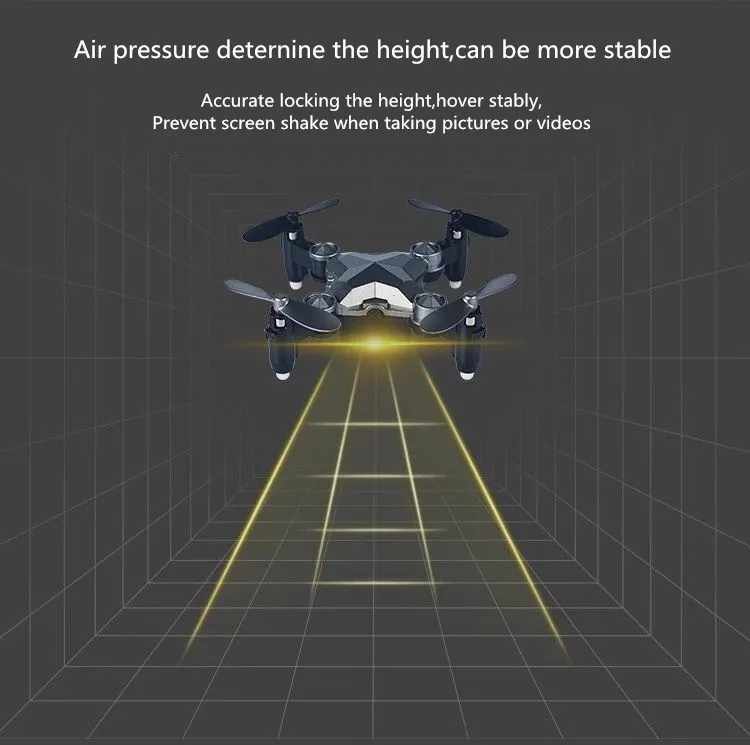 M5 Luggage Aircraft Travel Case Four-Axis Remote Control Intelligent WIFI Mini Folding Gravity Induction Drone