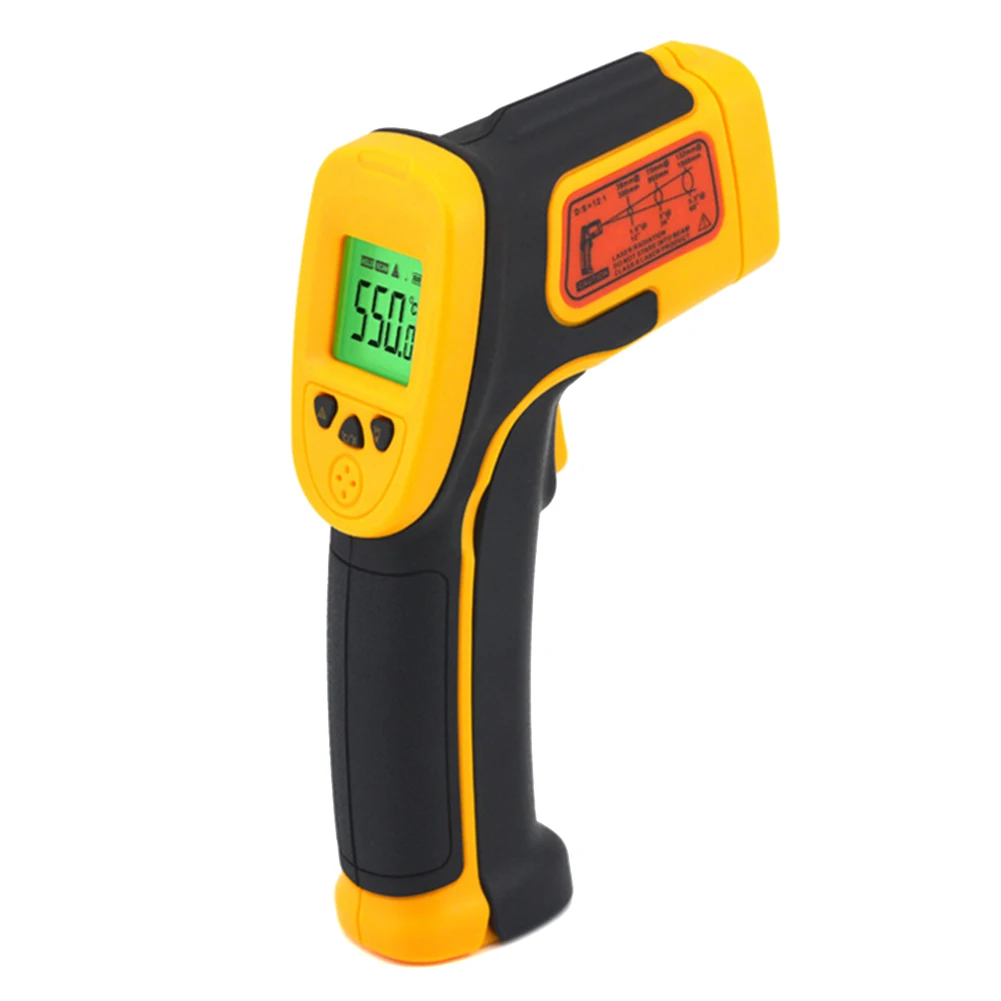 Инфракрасный термометр с ЖК-дисплеем бесконтактные цифровые термометры для внутренней и наружной промышленности AS530 PUO88