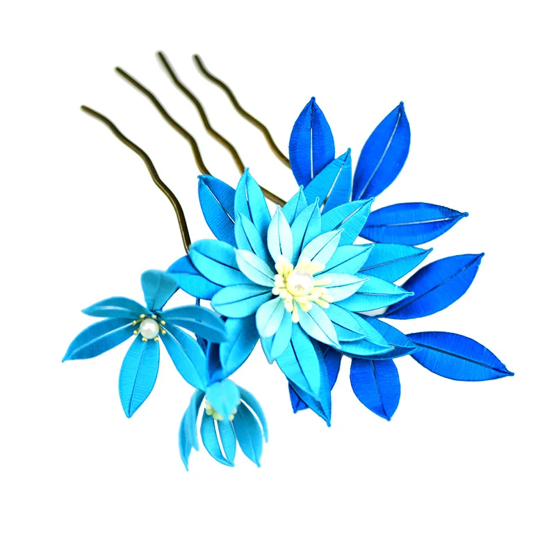 Wrapped flower DIY kit silk thread handmade retro jewelry simple easy to learn hairpin hair accessories