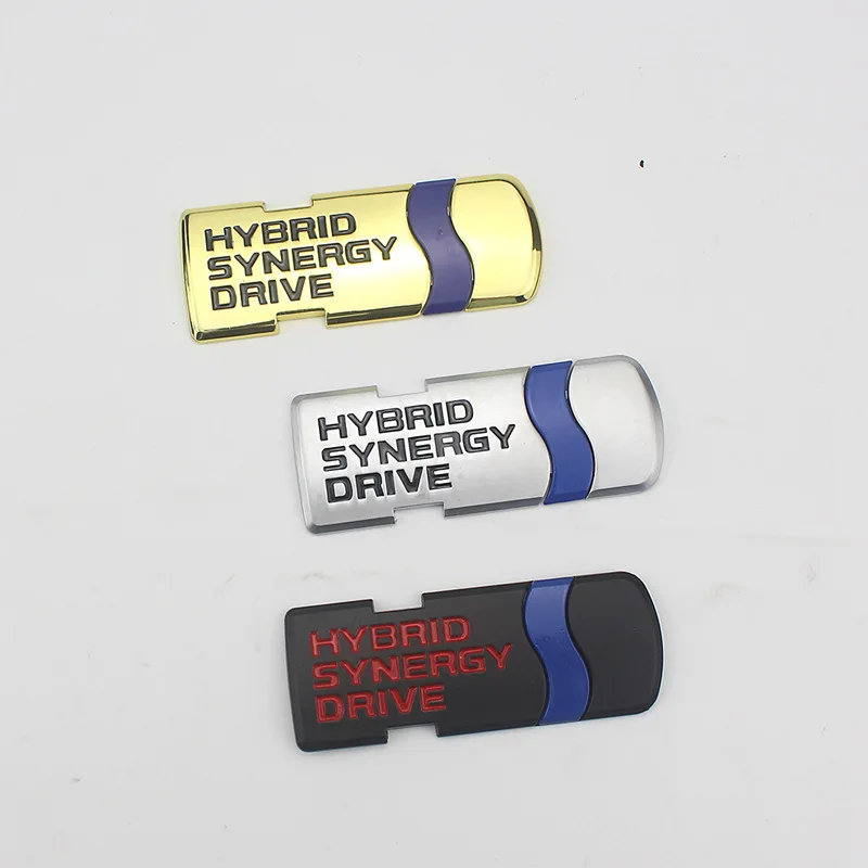 [Автомобиль-Стайлинг] 3 шт. металлические 8,5 см* 3,4 см Hybrid Synergy Drive Эмблема для RAV4 задний багажник значок Логотипы автомобилей стикер