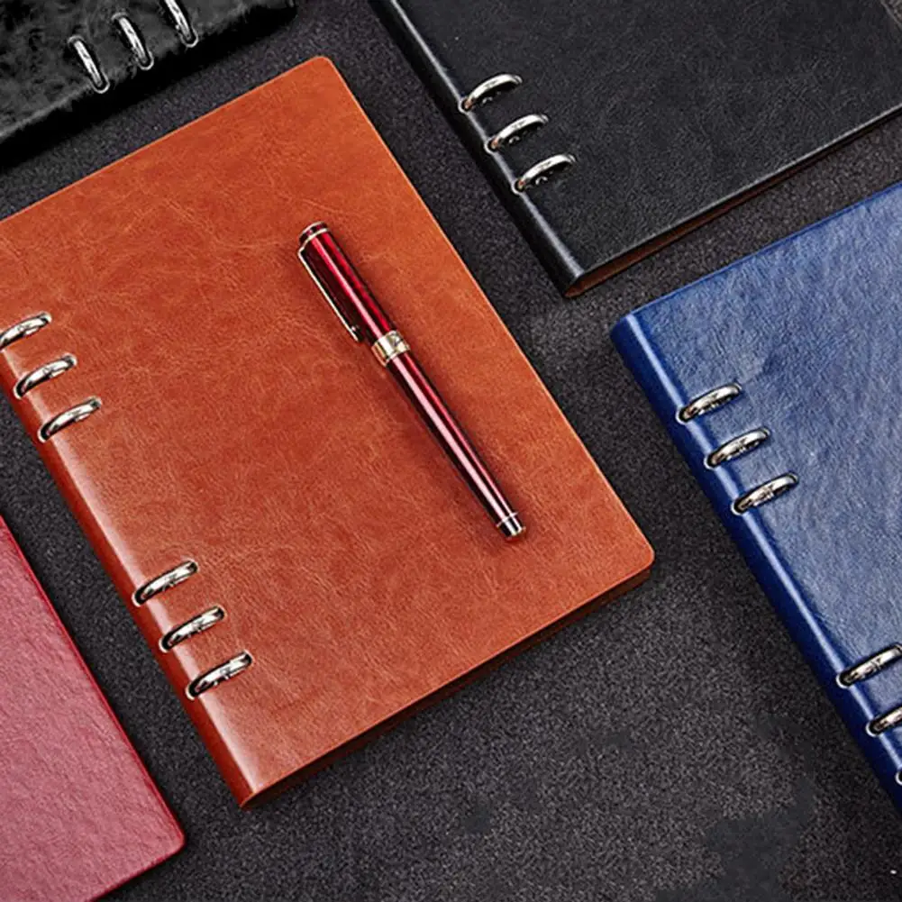 Dropshipping Stationery Supplies A5 6ring Binder Notebook Faux Leather