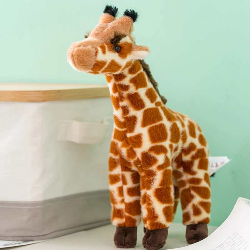 cute lifelike giraffe plush Toy Stuffed soft giraffes pillow real life