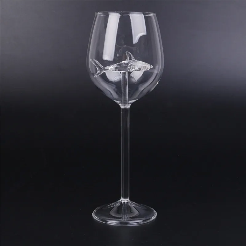 Креативный дизайн Акула бокал виски бокал для вина для бара вечерние, ресторана хрустальный бокал для вина стеклянная чашка украшения подарки