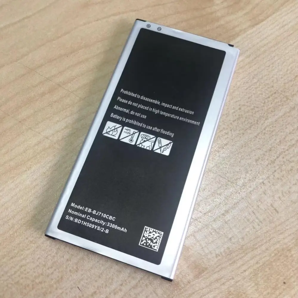Черный 10 шт. Оригинальная батарея Samsung EB-BJ710CBE EB-BJ710CBC для GALAXY версия J7 SM-J7109 J7108 J710F J710K J710H J710M 3300 МА-ч - Цвет: Черный