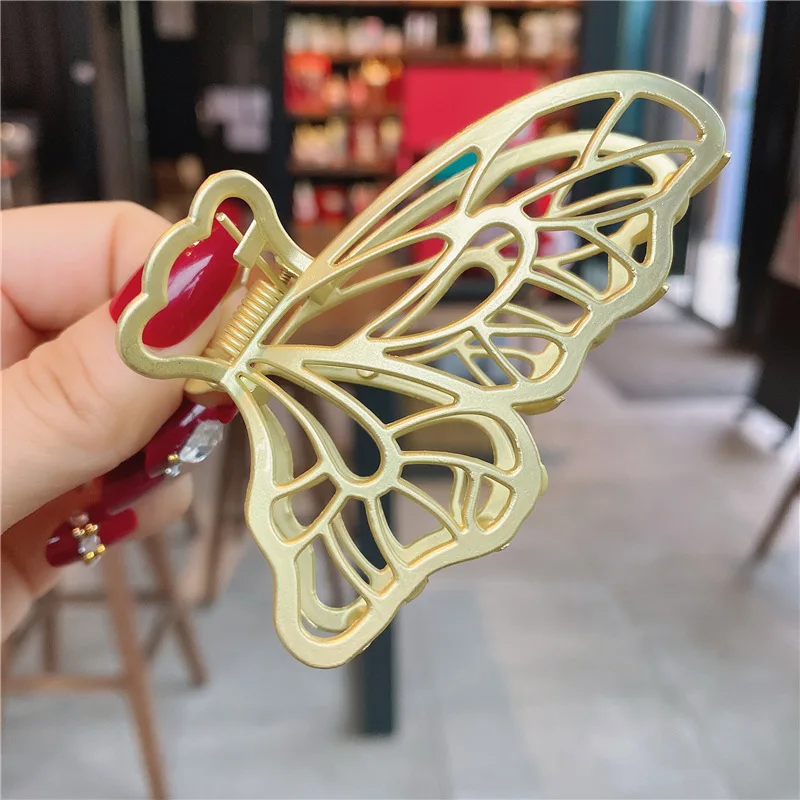 Корейский стиль заколка для волос металлический зажим легкий прочный