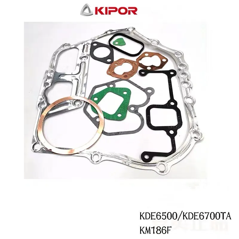 KM186F прокладка для KIPOR 5KW KDE6500 KDE6700TA 186F дизельный двигатель с воздушным охлаждением