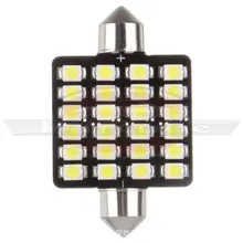 Автомобильный светодиодный фонарь с двойным заостренным носком 41мм-3528-24smd свет для Чтения номерного знака свет Автомобильный задний фонарь светодиодный свет