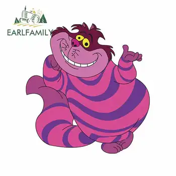 

EARLFAMILY 13cm x 12.2cm For Cheshire Cat Fashion Car Stickers Cartoon Graphics Decal Waterproof Car Accessories Decoration