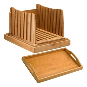 

Creative Bamboo Bread Chopping Board + Multi-Function Tray Dessert Bread Tray Kitchen Supplies