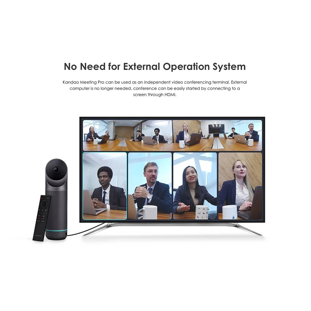 Kandao Meeting Pro Conference Camera with mini Directional Mics 360 Video Came Support Dingtalk/Skype/Zoom for Business Webcam