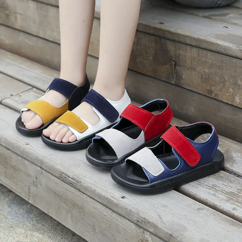 

Boys suede sandals casual shoes summer 2020 fashion style flat children sandals kids baby shoes