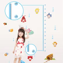 Кукольные наклейки для измерения роста гостиная детская комната самоклеющиеся Мультфильм Высота стержень Съемная домашняя стенка наклейки AY7088