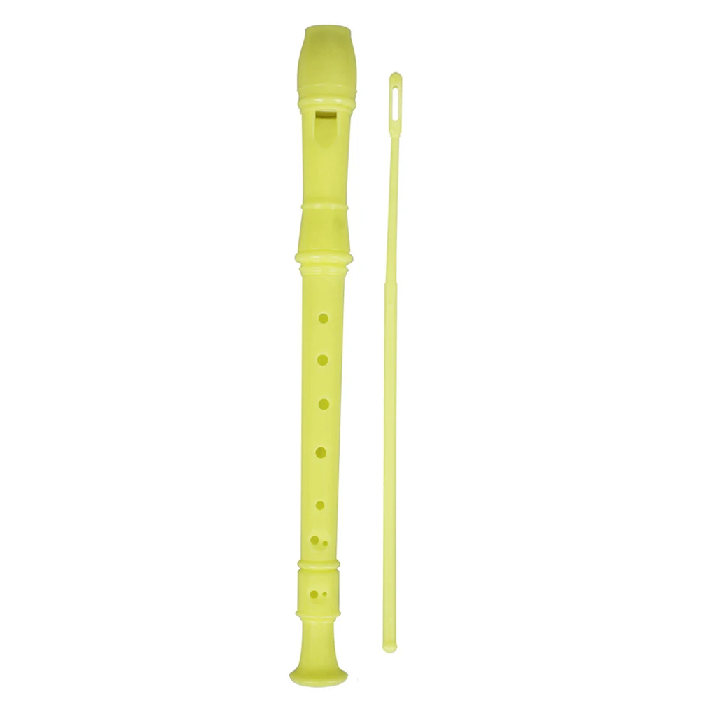 6/9 отверстия длинная флейта кларнет ABS Музыкальный Инструмент музыкальное образование с чистящей палкой для детей Дети дропшиппинг горячая распродажа - Цвет: yellow