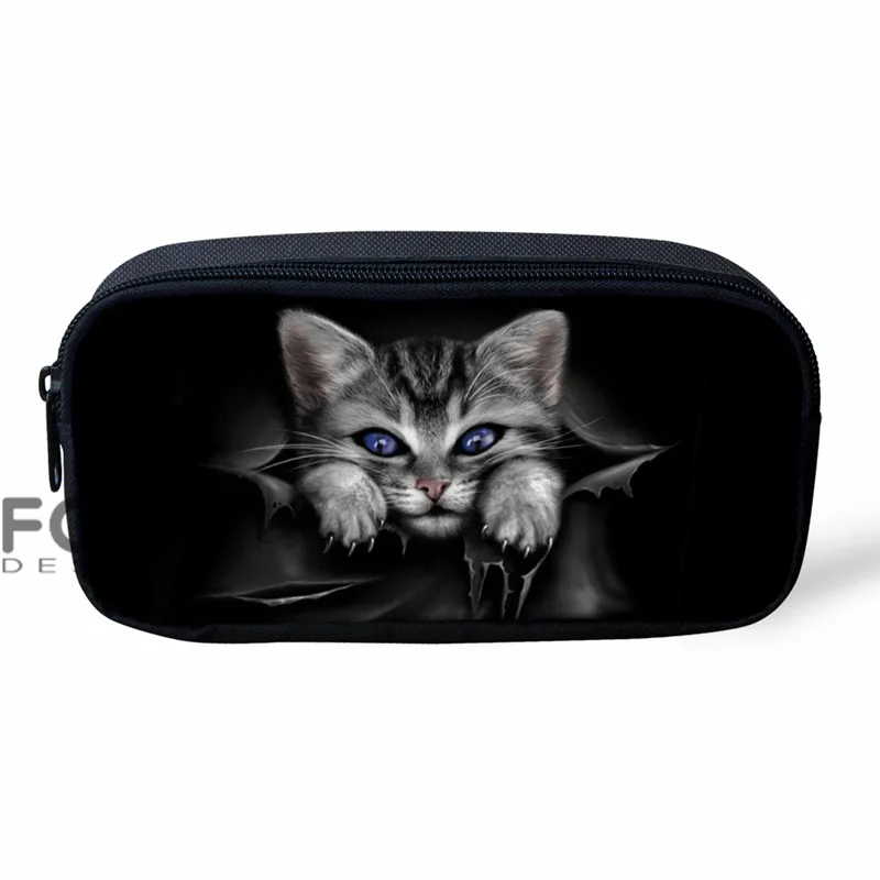L5068K FORUDESIGNS/школьная сумка для мальчиков и девочек с 3D изображением кота и тигра; Детский рюкзак с забавными животными; школьный рюкзак для учеников начальной школы - Цвет: L5068K