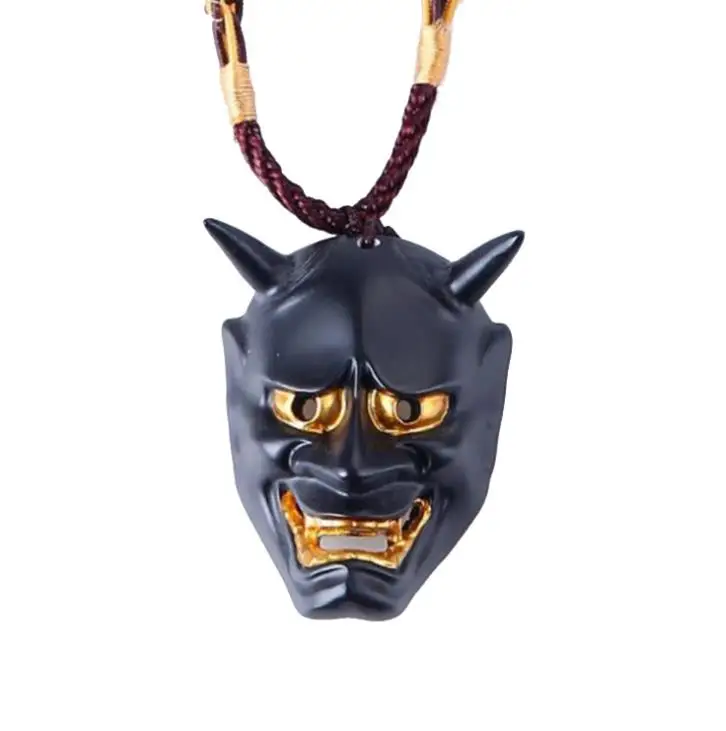 Ожерелье из смолы Evil Oni Noh Hannya ожерелье с подвеской-маской в японском стиле хоррор
