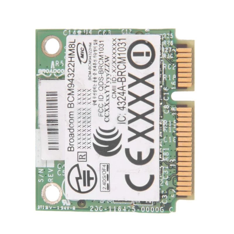 Полумини беспроводной адаптер Wi-Fi для DW1510 PW934 BCM94322HM8L зеленый