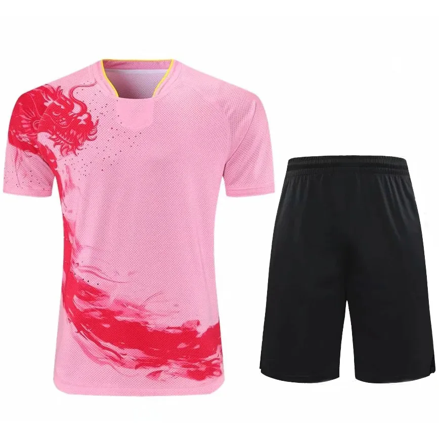 Sports Clothes Short Sleeve T Shirt Long Sleeve T Shirt China Dragon table tennis Jerseys for Men Women Children China ping pong t shirt Table tennis shirts sport tee jerseys