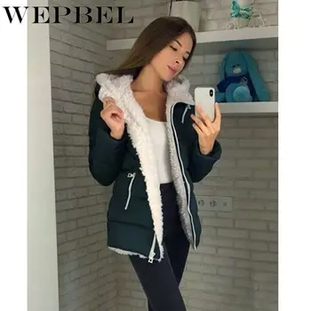 

WEPBEL Women Parka Coat Jacket Winter Autumn Warm Hooded Full Sleeve New Ladies Parkas Ladies Coats