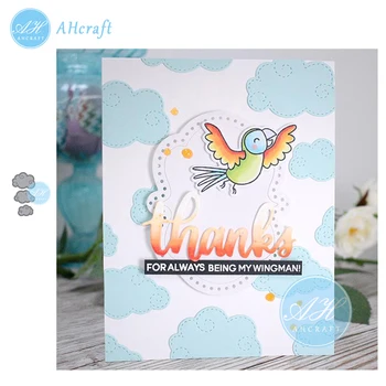 

AHcraft 3pcs Printed Clouds Metal Cutting Dies Scrapbook paper craft knife mould blade punch stencils 2019 die cut