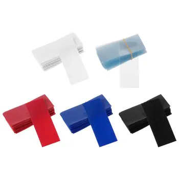 

100Pcs Flat PVC Heat Shrink Tubing Battery Wrap for 1 x 18650 Battery Shrink Film