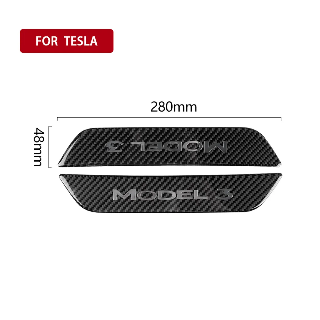 Замена для Tesla модель 3 4 шт./компл. порога протектор двери шаги защитная накладка из углеродного волокна Стикеры