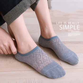 

Socks Slippers 2020 Spring Fashion Solid Color Comfortable Mesh Women Socks Slippers Cotton Motion Invisible Socks Female