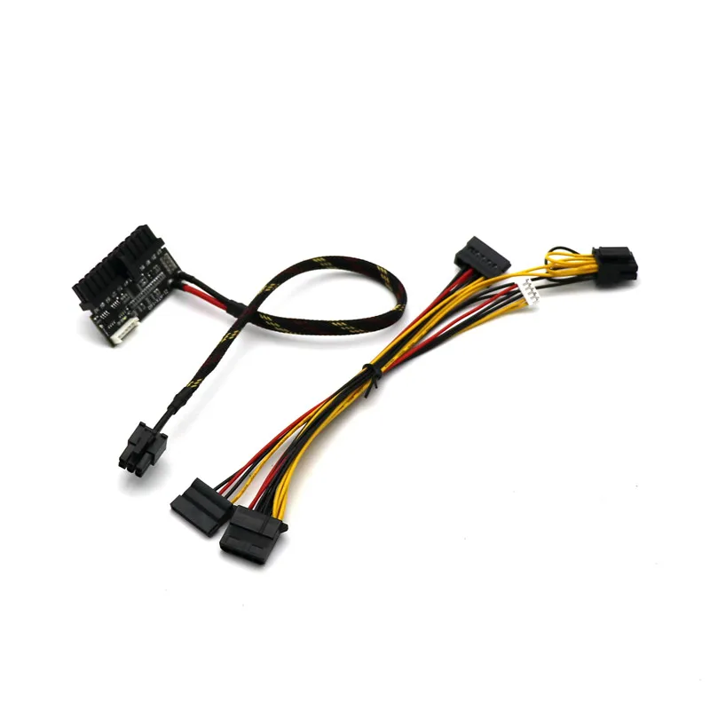 Angitu 160Watt 24Pin ATX Power Module PICO-PSU To PCI-E 6Pin Adatper With Sata Molex to 4+4CPU