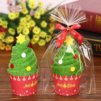 

Christmas Towel Children's Cake Towel Christmas Home Decoration Soft Towel Party Decoration Gift Party Decoration, Christmas Tre