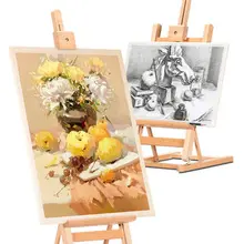 Стол из цельного дерева мольберт для художника подставка для рисования портативный складной деревянный художественный мольберт мини настольный мольберт для рисования