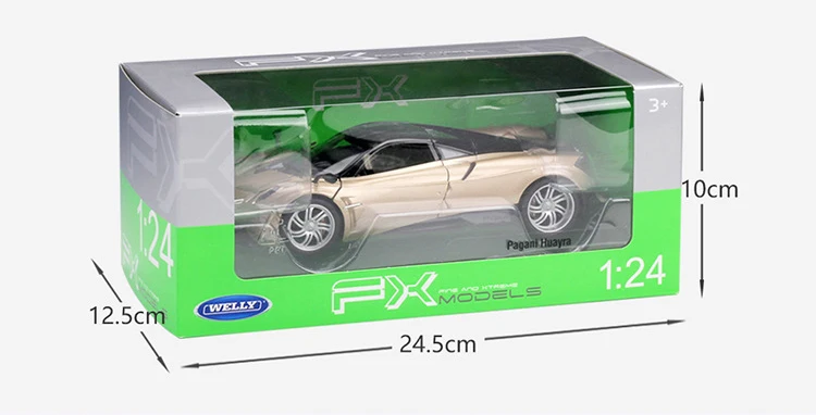 WELLY сплав модель автомобиля 1:24 Масштаб PAGANI HUAYRA литой автомобиль симулятор классический спортивный автомобиль металлическая игрушка автомобиль для детей Коллекция подарков