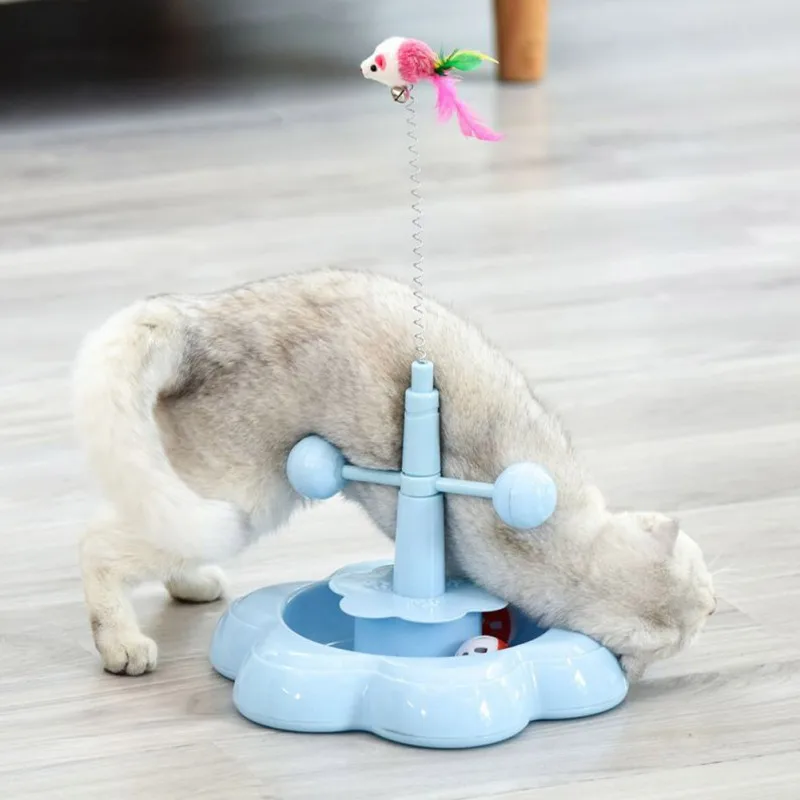 

Pet Cat Toy Teaser Molar Grinding Claw Turntable toy Attract Cats Attention Durable Pets Play toy Accessories