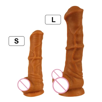 With Suction Cup Big Dick Skin Feeling Realistic Penis Sex Shop Sex Toys For Woman Silicone Huge Horse Dildo Female Masturbation 6