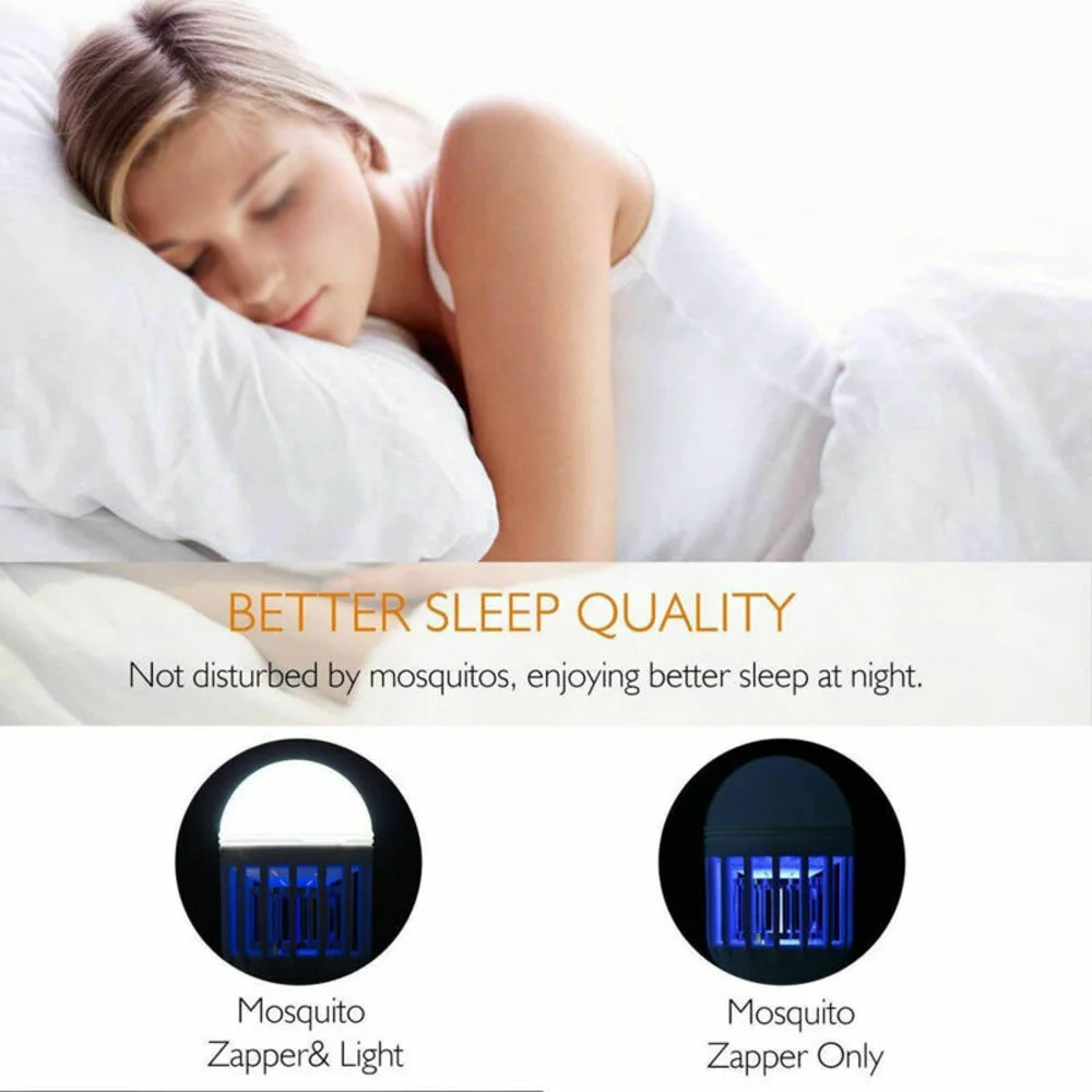 

2 In 1 Light LED Light Bulb Bug Mosquito Fly Insect Killer Bulb Lamp Home