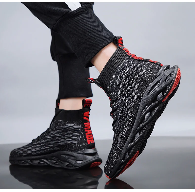 Damyuan Flyknit/Мужская обувь; повседневная обувь из ТПУ; Zapatos De Hombre; стандартный код; Мужская обувь; высокие носки; рыбий верх; 2; скидка 10