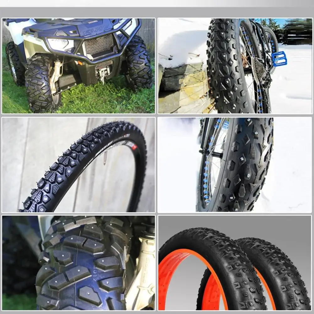 4*9mm Snow Screw Tire Studs Anti Skid Falling Spikes Wheel Tyres 100PCs For Car Motorcycle Bicycle For Car Winter Emergency