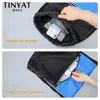 TINYAT Drawstring Pocket Bag Sports Waterproof Backpack black sport backpack for men women Lightweight 0.15kg ► Photo 3/6